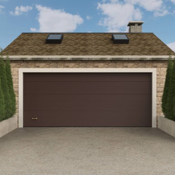 Автоматические секционные гаражные ворота ALUTECH Prestige 5000×2125 мм Автоматические секционные гаражные ворота ALUTECH Prestige 5000×2125 мм