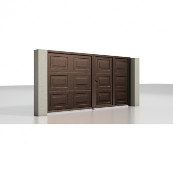 Распашные ворота серии ALUTECH Prestige со встроенной калиткой 4000×2000 мм Распашные ворота серии ALUTECH Prestige со встроенной калиткой 4000×2000 мм